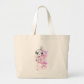 PEBBLES™ Waterverf Sketch Grote Tote Bag (Voorkant)