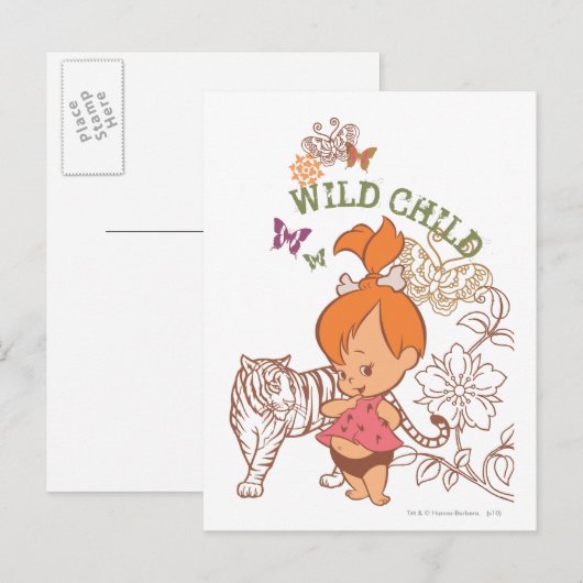 PEBBLES™ Wilde Kind Briefkaart (Voorkant / Achterkant)