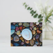 Pebel (op voorkant strand) briefkaart (Staand voorkant)