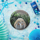 Pebguins Stone Plant Photo Paper Bord 7 in (Feest)