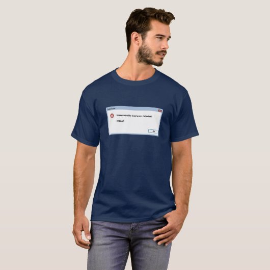 PEBKAC (probleem bestaat tussen toetsenbord en sto T-shirt (Voorkant volledig)