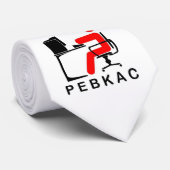 PEBKAC-Stropdas Stropdas (Opgerold)