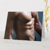 PEC Perfection Hot Guy Groetjes Kaart (Gele Bloem)