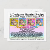 Pecan Cookie Martini Recipe Briefkaart (Voorkant / Achterkant)
