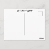 Pecan Grove Edge  herfsten Wend tijdloze kunst Briefkaart (Achterkant)