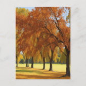 Pecan Grove Edge  herfsten Wend tijdloze kunst Briefkaart (Voorkant)