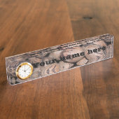 Pecan-kloknaam Bord Naambordje (Zijkant)