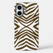 Pecan Neutraal Zebra Case-Mate iPhone Case (Achterkant)