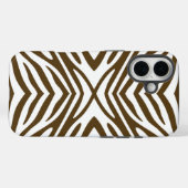 Pecan Neutraal Zebra Case-Mate iPhone Case (Achterkant (horizontaal))