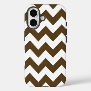 Pecan Neutrale Chevrons iPhone 16 Hoesje