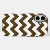 Pecan Neutrale Chevrons Case-Mate iPhone Case (Achterkant (horizontaal))