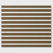 Pecan Neutrale Stripes Cadeaupapier (Vlak)