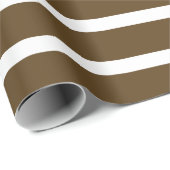 Pecan Neutrale Stripes Cadeaupapier (Rol Hoek)