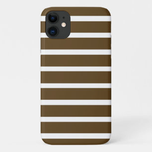 Pecan Neutrale Stripes iPhone 11 Hoesje