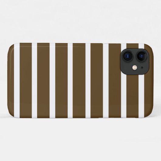 Pecan Neutrale Stripes Case-Mate iPhone Case (Achterkant (horizontaal))