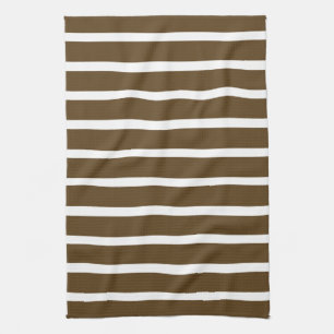 Pecan Neutrale Stripes Theedoek