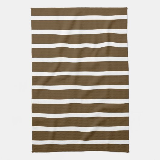 Pecan Neutrale Stripes Theedoek (Verticaal)