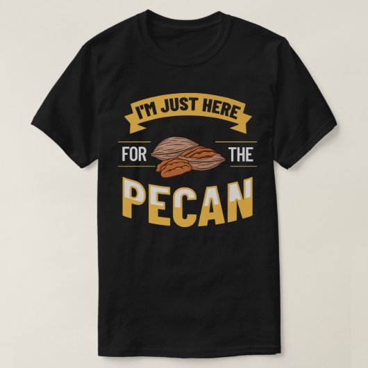 Pecan Nuts Roasted Tree Snoep Pie Praline Cookies T-shirt (Design voorkant)