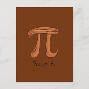 Pecan Pi Cute Wiskunde Pi Day Briefkaart