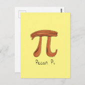 Pecan Pi Cute Wiskunde Pi Day Briefkaart (Voorkant / Achterkant)