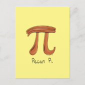 Pecan Pi Cute Wiskunde Pi Day Briefkaart (Voorkant)