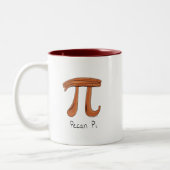 Pecan Pi Cute Wiskunde Pi Day Koffie Mok (Links)
