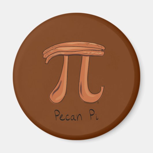 Pecan Pi Cute Wiskunde Pi Day Magnet (Voorkant)