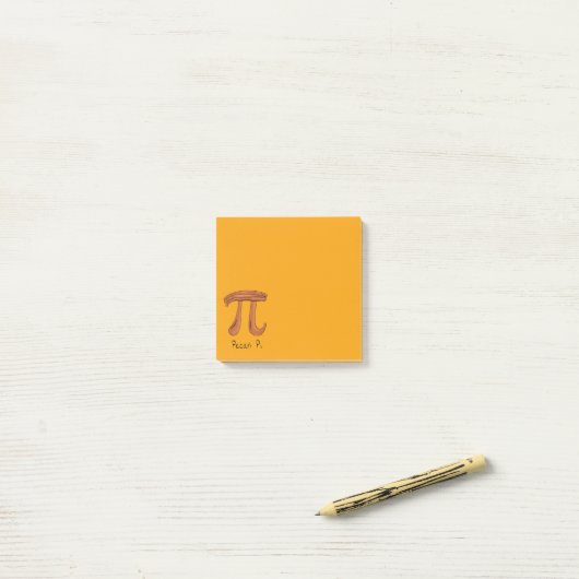 Pecan Pi Cute Wiskunde Pi Day Notes (Op bureau)
