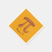Pecan Pi Cute Wiskunde Pi Day Party Napkins Servet (Hoek)