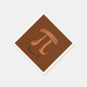 Pecan Pi Cute Wiskunde Pi Day Party Napkins Servet (Hoek)