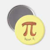 Pecan Pi Symbool Cute Wiskunde Teacher Gift Magneet (Voorkant / Achterkant)