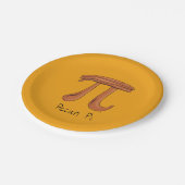 Pecan Pi Symbool Cute Wiskunde Teacher Gift Papieren Bordje (Gekanteld)