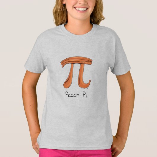 Pecan Pi Symbool Cute Wiskunde Teacher Gift T-shirt (Voorkant)