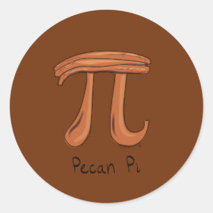 Pecan Pi Symbool Wiskunde Leerlingenstoel Kinder Ronde Sticker