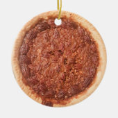 Pecan Pie Food Foto met kerstkeramische keramiek Keramisch Ornament (Voorkant)