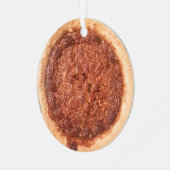Pecan Pie Food Metalen Ornament (Voorkant links)