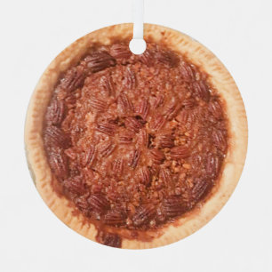 Pecan Pie Food Metalen Ornament
