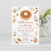 Pecan Pie Herfst Baby Shower Kaart (Staand voorkant)