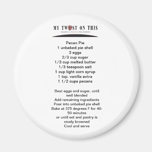 Pecan Pie Magnet ™ (Voorkant)