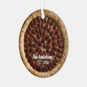 Pecan Pie Pie Baker gepersonaliseerd Metalen Ornament (Voorkant links)