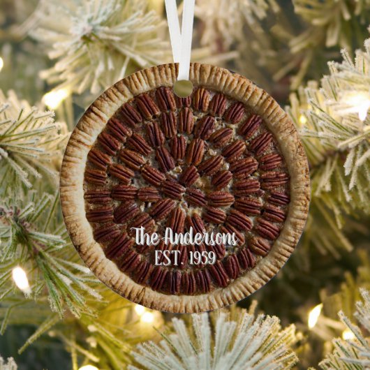 Pecan Pie Pie Baker gepersonaliseerd Metalen Ornament (Insitu)