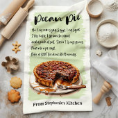 Pecan Pie Recept gepersonaliseerd Theedoek