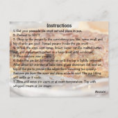 Pecan Pie Recept Kaart (Achterkant)