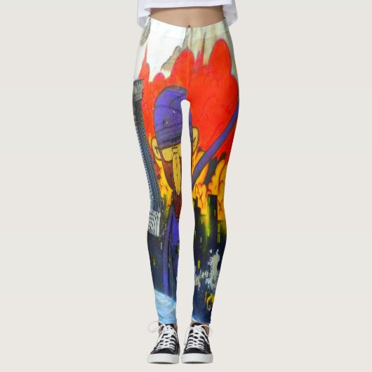 Pecan Pie Street Art Revolution Leggings (Voorkant)