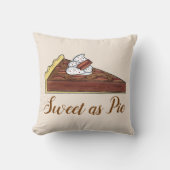 Pecan Pie Tart Southern Food Dessert Sweet as Pie Kussen (Voorkant)