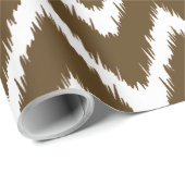 Pecan Southern Cottage Chevrons Cadeaupapier (Rol Hoek)