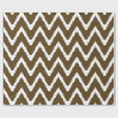 Pecan Southern Cottage Chevrons Cadeaupapier (Vlak)