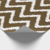 Pecan Southern Cottage Chevrons Cadeaupapier (Hoek)