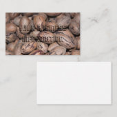 Pecan-visitekaartjes Visitekaartje (Voorkant / Achterkant)