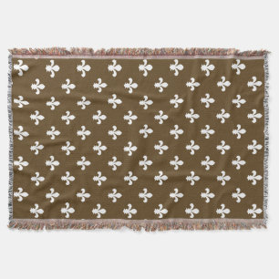 Pecannoot Neutral Fleur DE Lys Deken